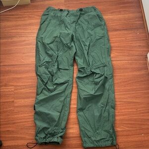 Women’s Green Parachute Pants